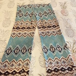 EUC SW3 Bespoke 100% silk wide leg beach pants